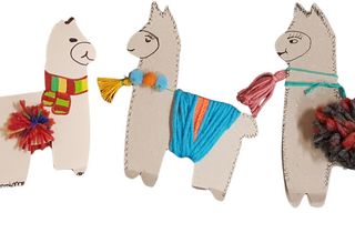 Drop-in-Basteln: Bunte Lamas