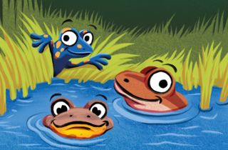 Spurensuche für Kinder zum Thema Amphibien